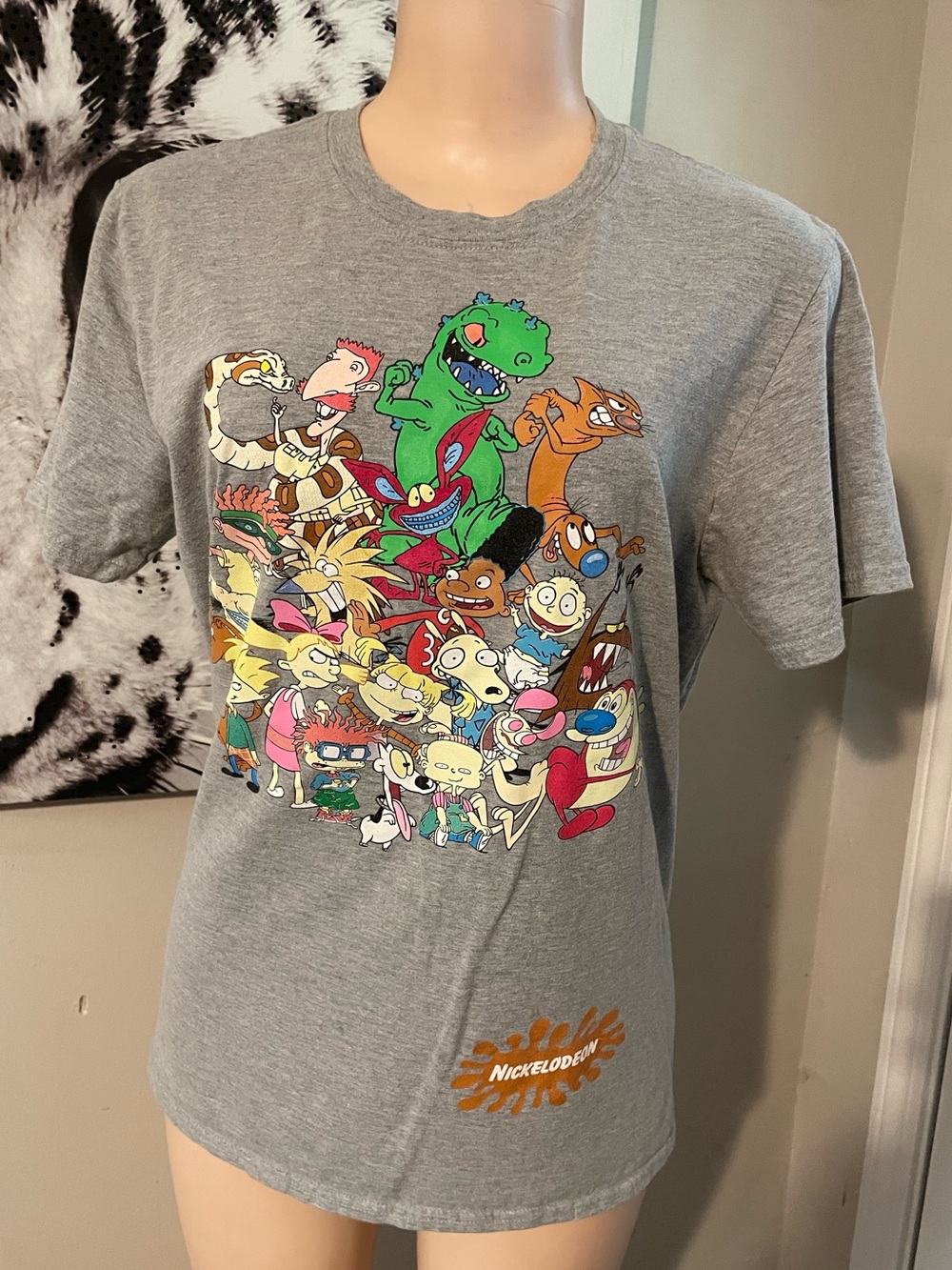 Vintage classic 90s Nickelodeon collage cartoons ren stempy logo hem Rugrats M